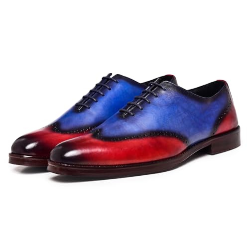 Image of Lethato Handcrafted Wholecut Oxford Men's Genuine Leather Lace Up Dress Shoes