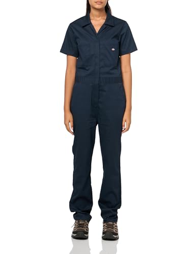 Dickies Women's FLEX Cooling Short Sleeve Coveralls, DARK NAVY, S