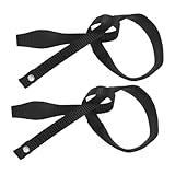 YARNOW 2 Piezas Correas Ajustables para Muñeca de Bastones de Esquí y Trekking Unidades Negras Soporte Seguro para Bastones de Senderismo y Esquí Banda Resistente para Exterior