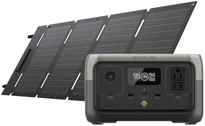 EF ECOFLOW River 2 120V Estação de Energia Portátil com Painel So...