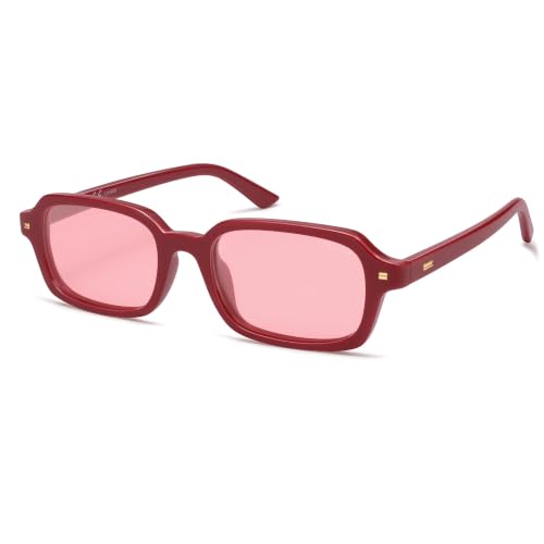 Image of SOJOS Trendy Rectangle Polarized Sunglasses Womens Mens SJ2610