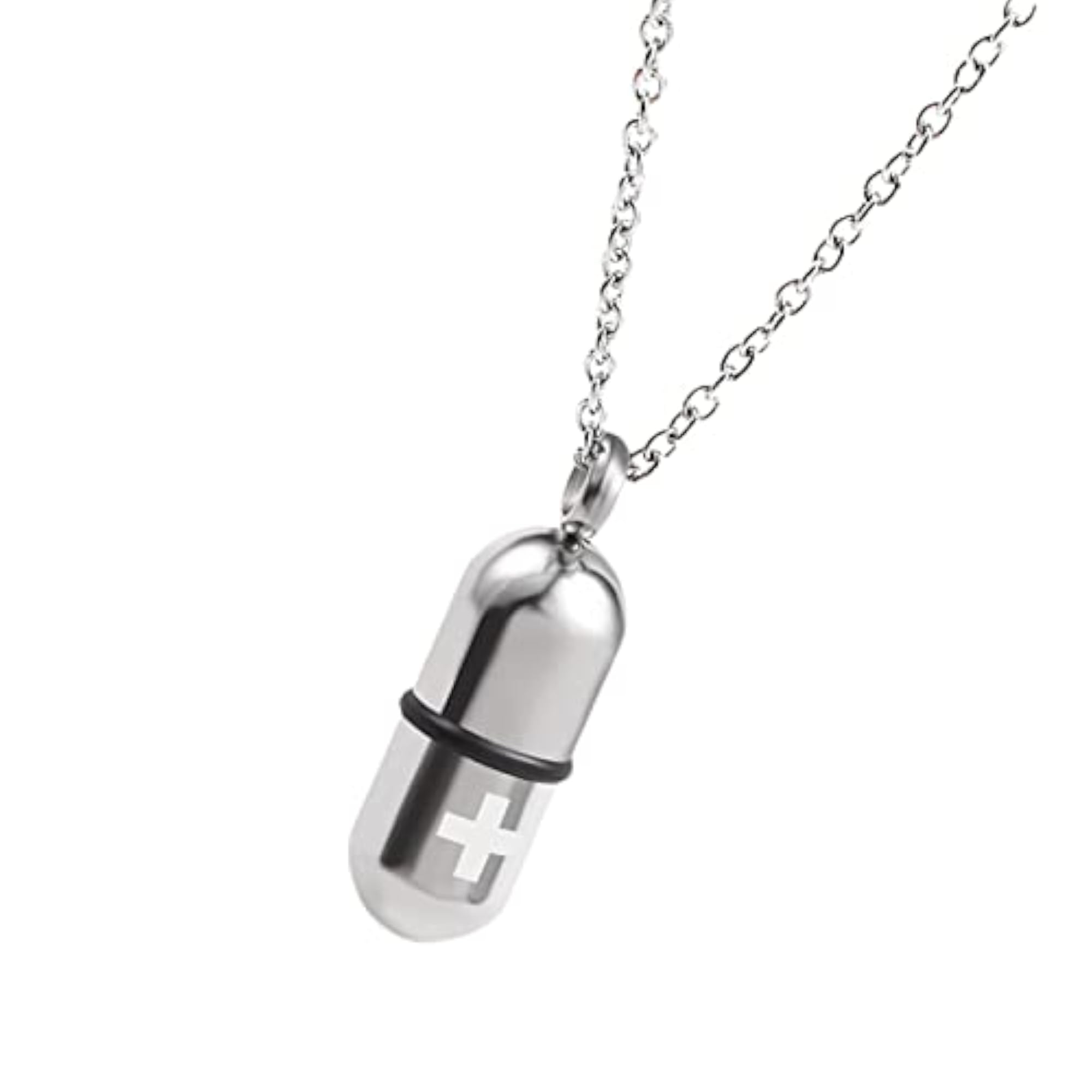 Mini Urn Pendant Necklace, Titanium Steel Keepsake for Pets