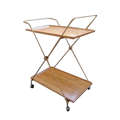 EXKURPOO Carrito Camarera Carrito de Bar for Cocina de Hotel Comercial, Carrito de Servicio de Comida