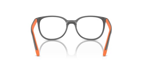 Ray-Ban RY1631 Unisex Kids Round Prescription Eyewear Frames, Dark Grey On Rubber Orange/Demo Lens, 45 mm - image 4