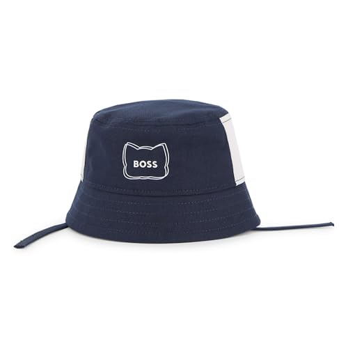 Sombrero de pescador Boss de bebé azul: Confección premium en talla 42