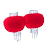 Manchettes en fausse fourrure pour femmes - Chauffe-poignets en fourrure pour femme - Pêche légère, poignets en fourrure artificielle, fourrure de vulhouette, fourrure de raccoon artificiel, chauffe-poignets chauds, accessoires d'hiver, bagues à manches en peluche, poignets en peluche, poignets en peluche, poignets en peluche, poignets pour femme, chauffe-poignets confortables, limbffy moelleux Bandes