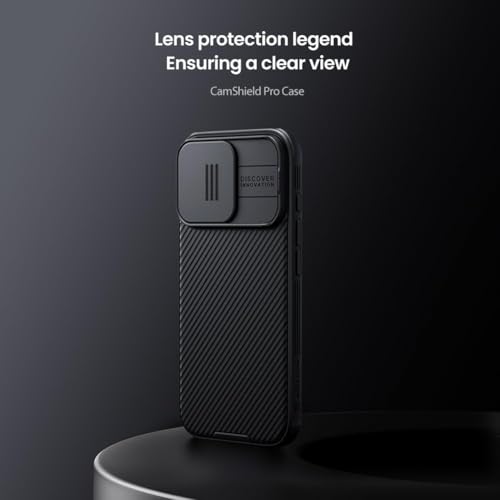 Image of Nillkin Case for Apple iPhone 16 Pro (6.3″ Inch) CamShield Pro Camera Slider Double Layered Protection TPU + PC (Corner Impact Air Bags) Black Color
