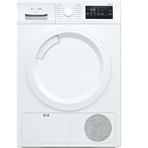 Siemens WT43HV03 wasdroger iQ300, warmtepompdroger met 7 kg inhoud, multiTouch led-display, autoDry, outdoor-programma, easyClean filter, wit, 60 cm