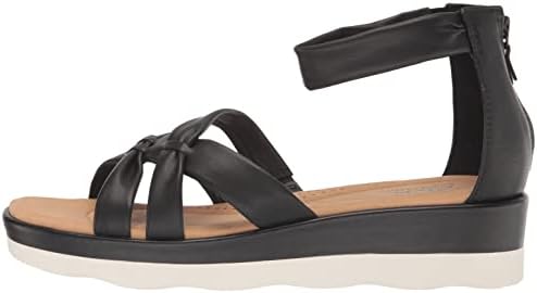 Clarks Clara Rae, Wedge Sandal Womens, Black, 8 Medium | Image 7