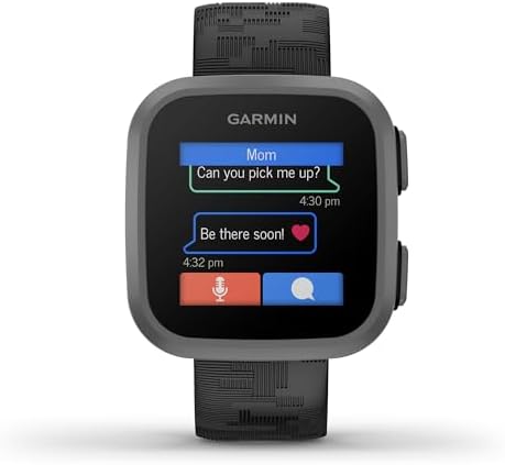 Garmin Bounceā¢, Kids Smartwatch, Two-Way Text and Voice Messaging, Location Tracking, Black Camo - 1