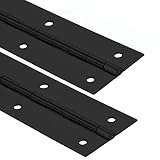 2Pack Heavy Duty Piano Hinge, 2" Open Width x 20" Continuous & Piano Hinges, 0.06” Thick Stainless S