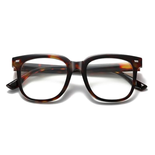 kimorn Oversized Blue Light Glasses for Women Men,Square Frame Anti