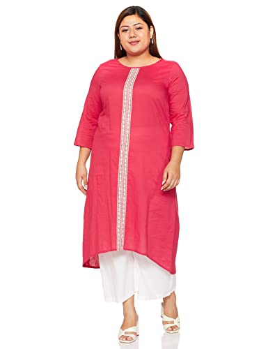 Image of Amazon Brand - Myx Women's Cotton A-Line Kurta