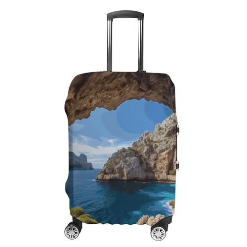 Arch in Mallorca Spain Printed Luggage Cover Protector, Fits 18-32 Inch Luggage - Main Image