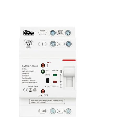 Disjoncteur 2P 80A CA stop aux surcharges sur circuit 50/60Hz