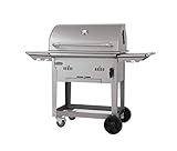Bull Outdoor Products 88000 Bison Charcoal Grill Cart, Stainless Steel