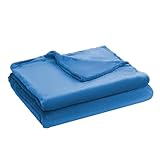 Polaristar - Manta de Poliéster Lisa Suave y Cálida para Sofá, Cama y Decoración del Hogar – Diseño Minimalista, Lavable a Máquina, Tamaño (Azul Sonic, 160x220cm)