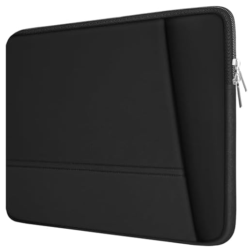 TEDNETGO Laptop Sleeve 15.6 inch, Upgrade Sturdy Portable Monitor Computer Laptop Case, Carrying Sleeve Bag Briefcase Bag 15.6'' with Pockets for MacBook PC Mac HP Lenovo Dell Asus Xbox Switch, Black