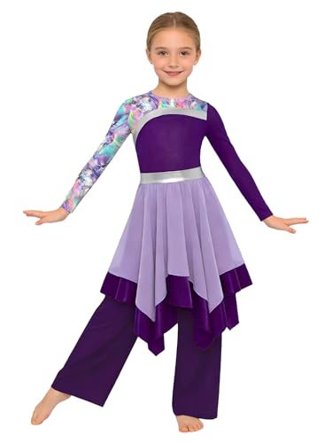 Robe danse louange pour filles idéale pour célébration d'église et gala lyrique