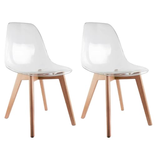 AltoBuy OKOA - Lot de 2 Chaises Transparentes