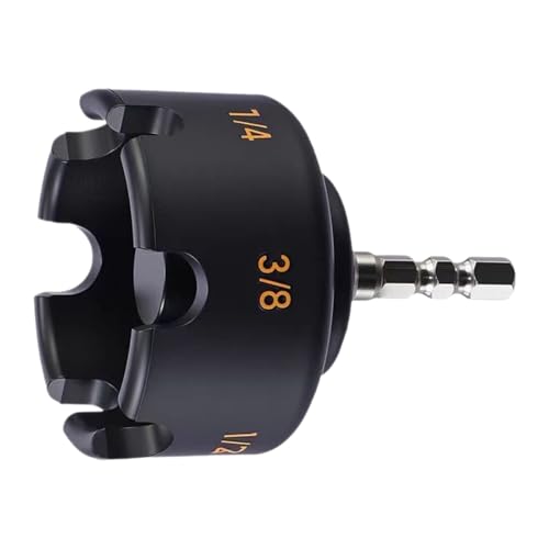 Threaded Rod Nut Runner Drill Attachment Nut Zipper Tool Compatible with 1/4 3/8 1/2 Threaded Rods Reinforced Plastic Housing and Stainless Steel Handle for Construction & DIY