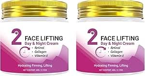Crema de Día y Noche con Efecto Lifting en 2 Minutos y Retinol | Hidratante Reafirmante Antienvejecimiento | Reduce las Líneas Finas | Deja la Piel Revitalizada