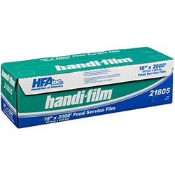 Handi-Film18 Inches x 2000 Feet Plastic Food Cling Wrap with Safety Slide Cutter (Pack of 1 Roll)