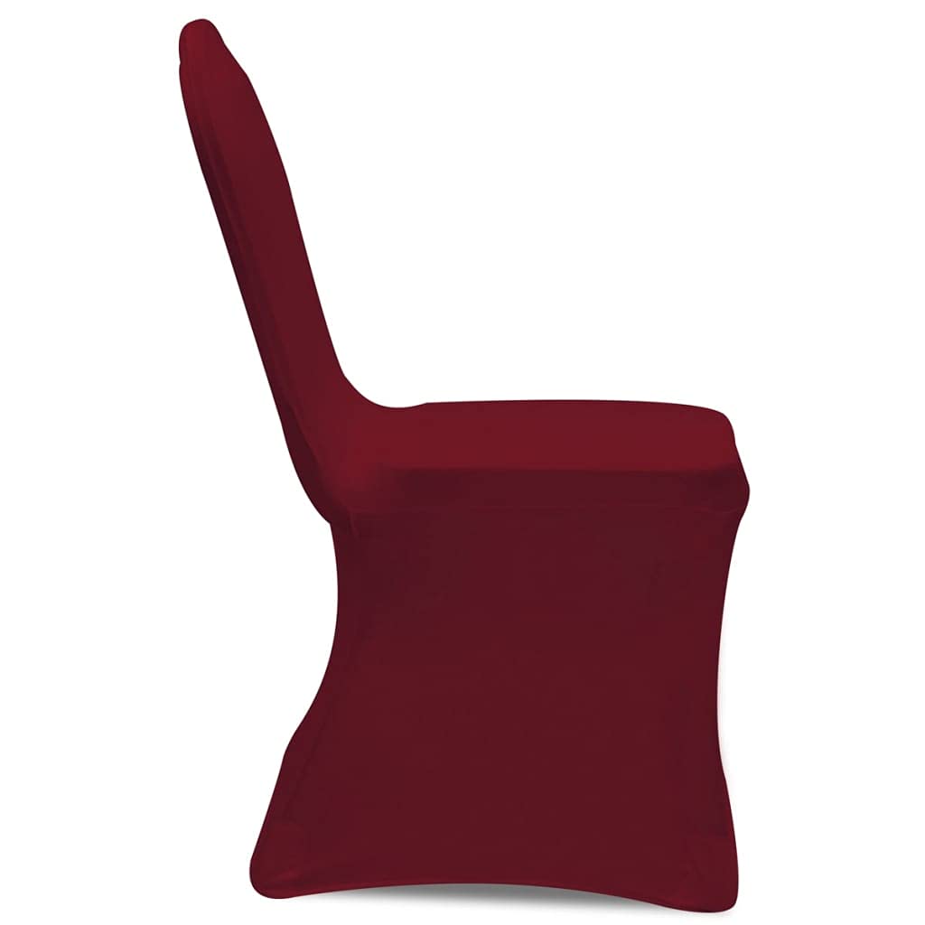Générique Stuhlhussen, Bordeaux, 30 Stück | Elastischer Stoff, 10 % Elastan, bis 100 cm, für Hochzeit, Bankett, Konferenz