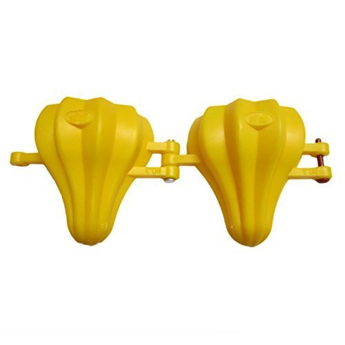 Indiabazaar Modak Mould - Ganpati Modak - Pointed Pear Shape, Yellow, Plastic, 5.5cm x 4.5cm
