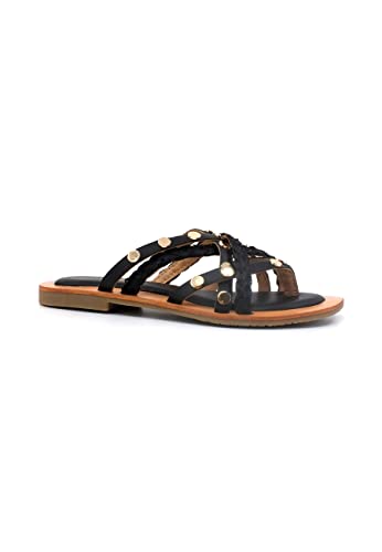 Chaussette Cross Cuir et Raphia CAFèNOIR pour vos sorties estivales chic