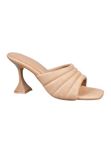 Image of SilverArrow Chunky Spool Heels Comfortable & Trendy Party Block Heel Sandals For Women