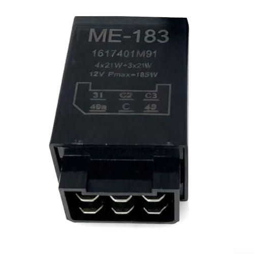 Vilgftyiet Relé intermitente de 6 pines, 12 V, 21 W, para coches clásicos, tractores, sedanes y camiones con número OEM 75605146 y rendimiento fiable