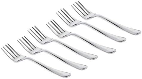 Vinod Stainless Steel Cutlery Set for Home and Kitchen (6 Piece - Fork Big Size)