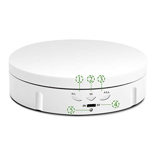 #N/A Plataforma giratória elétrica de 360 graus para fotografia, capacidade 10kg, plataforma giratór