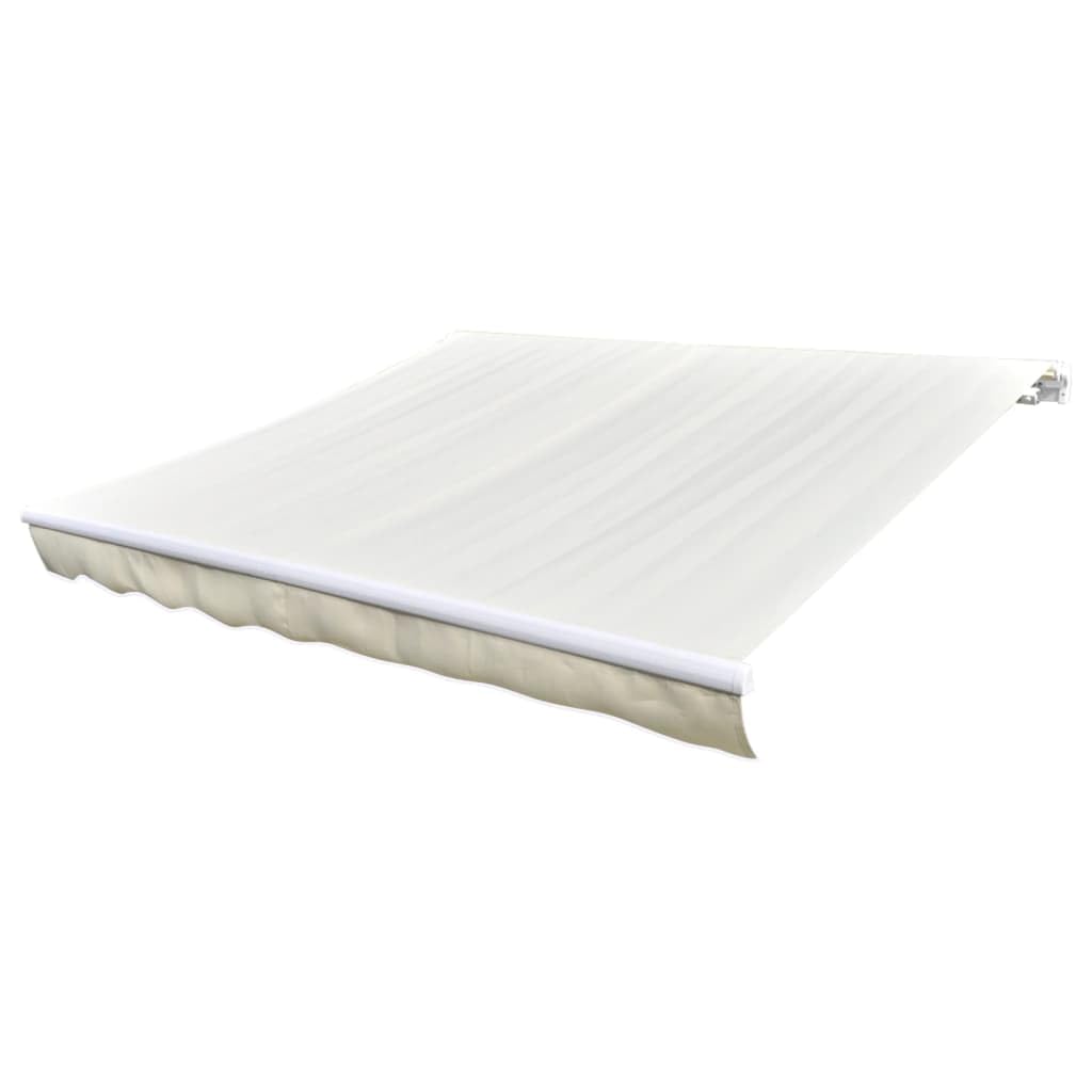 Leasha Toile de Rechange Store Banne avec Lambrequin, Toile Tissu de Remplacement pour Auvent 430x295 cm Crème