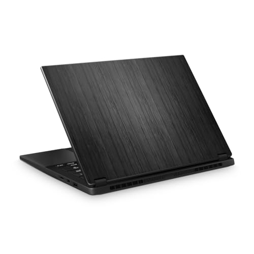 Laptop Skin Compatible with Asus TUF Gaming A14 (2026) - Black Wood - Premium 3M Vinyl Protective Wrap Decal Cover - Easy to Apply | Crafted in the USA by MightySkins