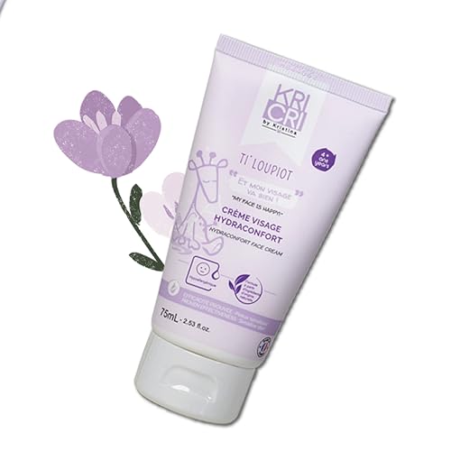 Kricri Children's Face Moisturizer, Youth Skin Care Product with Plant based Ingredients Suitable for Dry or Sensitive Skin, Suitable for Over 4 Years Old