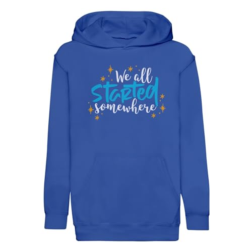 Sweat à capuche enfant avec message de motivation en tissu premium doux