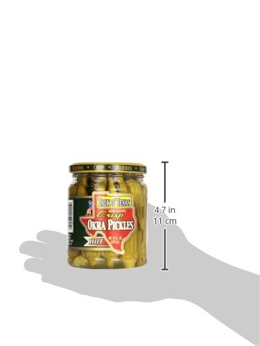 Talk O' Texas Okra Pickles, Hot, 16 oz