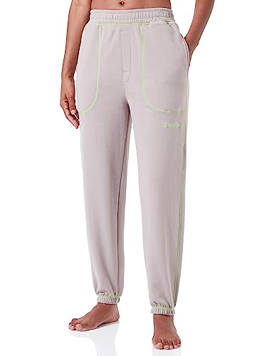 Calvin Klein Femme Jogging Sweatpants, Multicolore (Satellite/Green Flash), M
