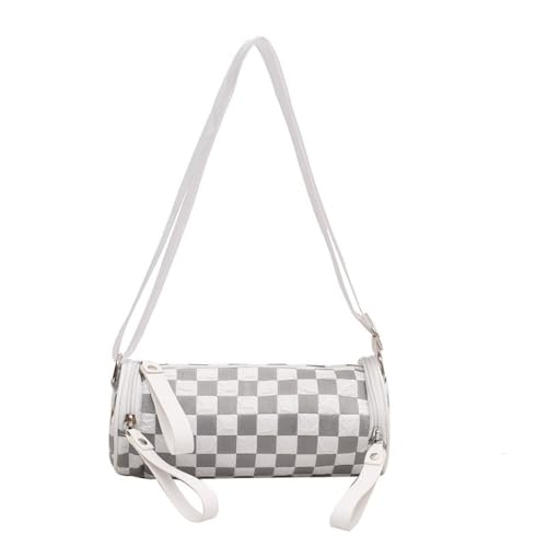 Plaid shoulder bag: classic design, practical style, showcasing simplicity and