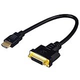 HDMI to DVI Cable, Adapter Cable Bi-Directional, Female DVI Dual Link to Male HDMI, Cable Converter Supports Monitor, PC, TV, Projector, 1080p Full HD 60Hz, Compatible With Nintendo Switch, DVD - Image 1