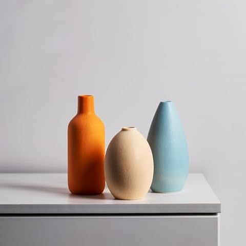Set of 4 Modern Ceramic Vases Cover