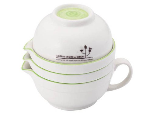 sango- ECO Kitchen Convenient 4 Pieces Set (Mortar, Lemon Squeeze, Down, Set of Handles 片口)