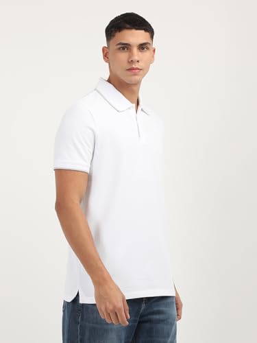 Image of Calvin Klein Men's Liquid Touch Polo Stripe with UV Protection