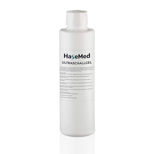 HaseMed Ultraschallgel 1000 ml 1 Stück pH-neutrales hautfreundliches und biokompatibles Gel für eine optimale Ultraschallübertragung. Ideal für Ultraschalluntersuchungen in Praxis und Alltag