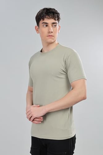 Image of SHODOX Men's Polycotton Solid Round Neck Regular Fit Tshirt (Pack of 1)
