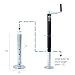 TOWKING Trailer Jack Drop Leg, Adjustable Jack Foot, Trailer Jack Extension for 2