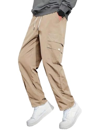 Image of LookMark Men's Cargo Pants Stylish and Comfortable | Men's Cargo Pants with Multiple Pockets | Ideal for Casual Wear, Outdoor Activities, and Everyday Use