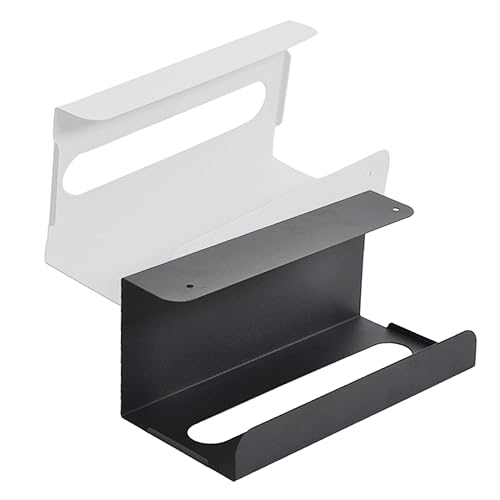 NUOBESTY 2 Piezas Soporte Toallas de Papel sin perforación Montar Servilleta hogar organizadores Muro Titular de Papel de Seda dispensadores de Toallas de Papel
